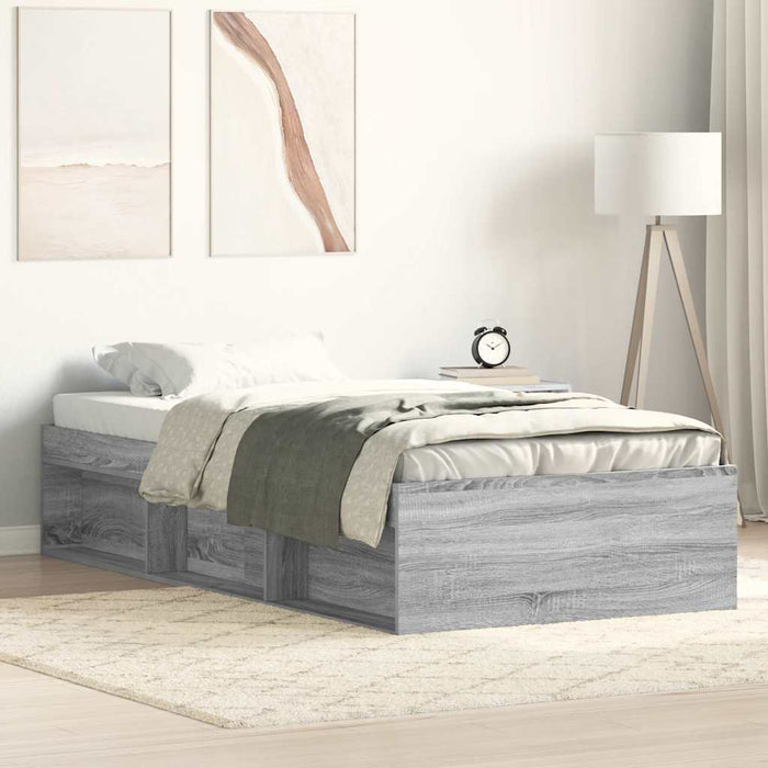 Cadru pat, sonoma gri, 100x200 cm - WALTI WALTI