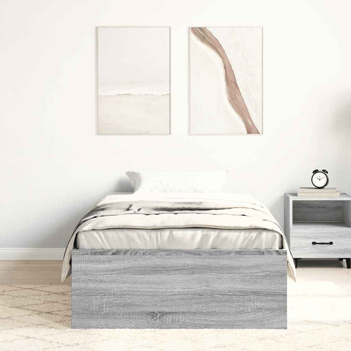 Cadru pat, sonoma gri, 90x190 cm - WALTI WALTI