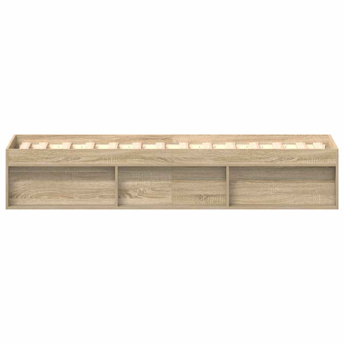 Cadru de pat mic single, stejar sonoma, 75x190 cm - WALTI WALTI