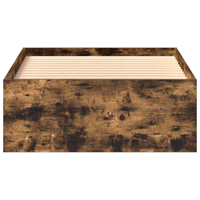 Cadru de pat mic single, stejar fumuriu, 75x190 cm - WALTI WALTI