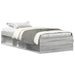Cadru de pat mic single, sonoma gri, 75x190 cm - WALTI WALTI
