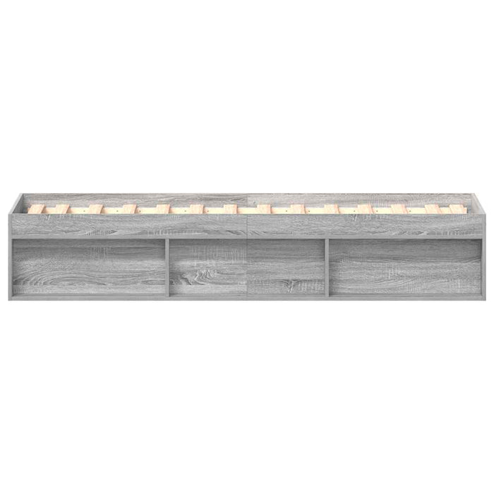 Cadru de pat mic single, sonoma gri, 75x190 cm - WALTI WALTI