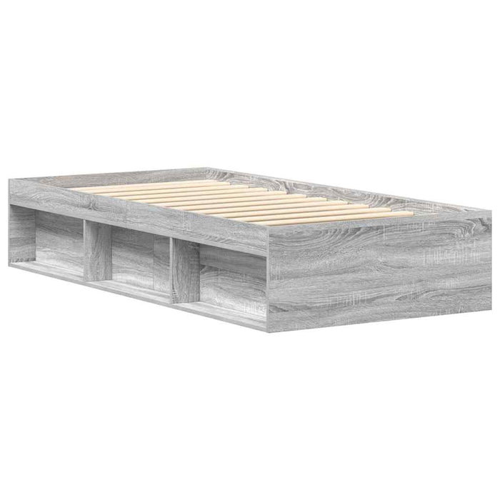 Cadru de pat mic single, sonoma gri, 75x190 cm - WALTI WALTI