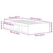 Cadru de pat mic single, sonoma gri, 75x190 cm - WALTI WALTI