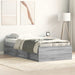 Cadru de pat mic single, sonoma gri, 75x190 cm - WALTI WALTI
