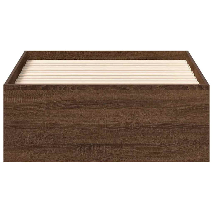 Cadru de pat mic single, stejar maro, 75x190 cm - WALTI WALTI