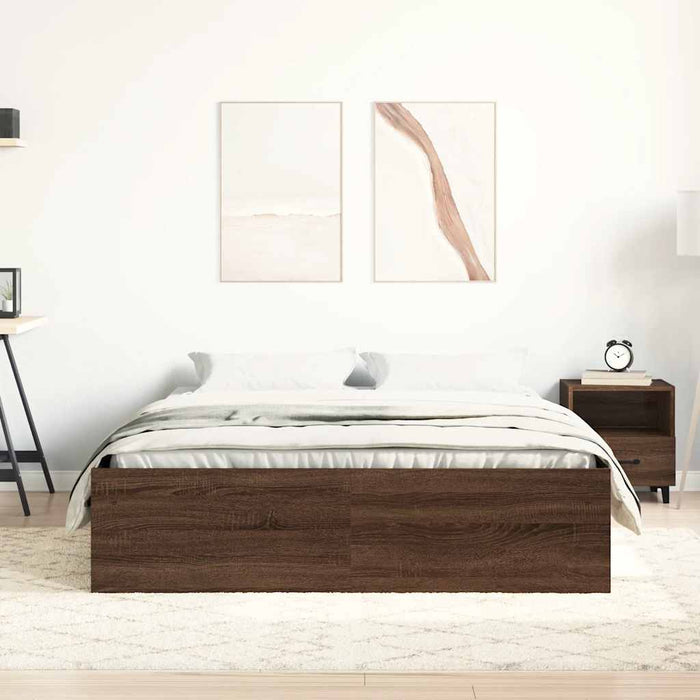 Cadru de pat, stejar maro, 120x200 cm - WALTI WALTI