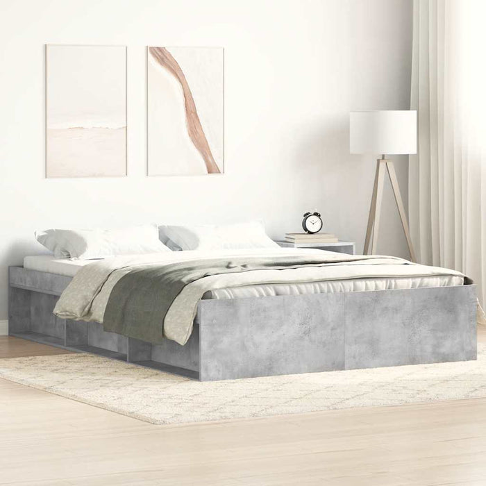 Cadru de pat, gri beton, 140x200 cm - WALTI WALTI