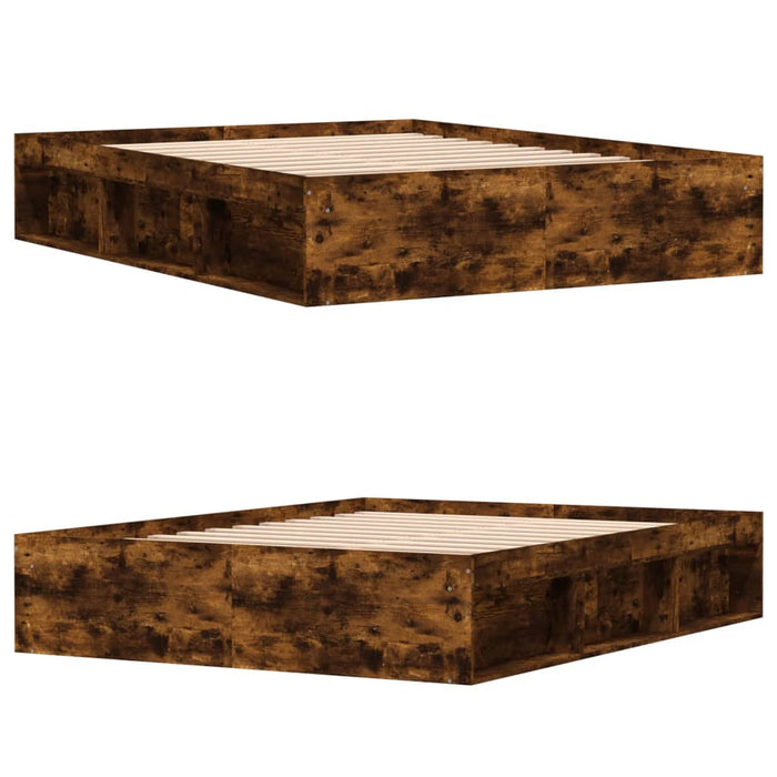 Cadru de pat King Size, stejar fumuriu, 150x200 cm - WALTI WALTI