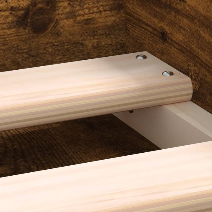 Cadru de pat King Size, stejar fumuriu, 150x200 cm - WALTI WALTI