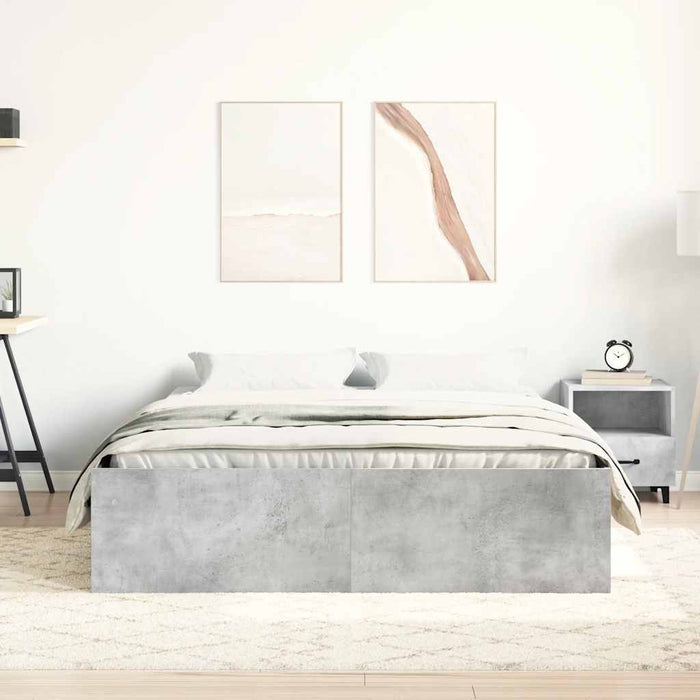 Cadru de pat, gri beton, 160x200 cm - WALTI WALTI