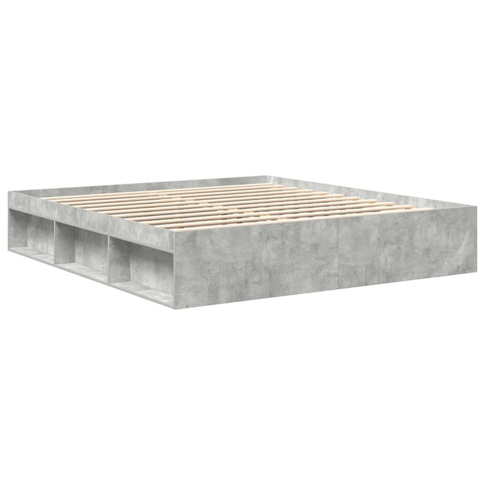 Cadru de pat super king, gri beton, 180x200 cm - WALTI WALTI