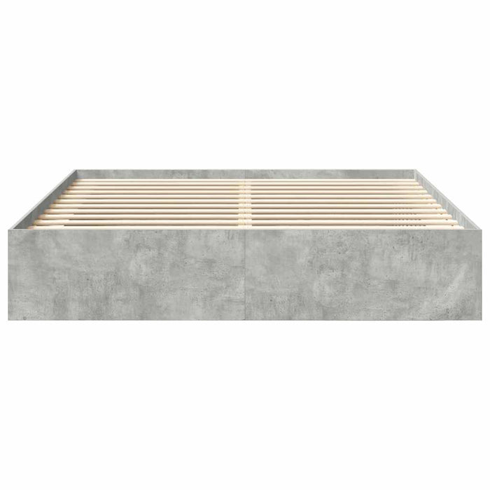 Cadru de pat super king, gri beton, 180x200 cm - WALTI WALTI