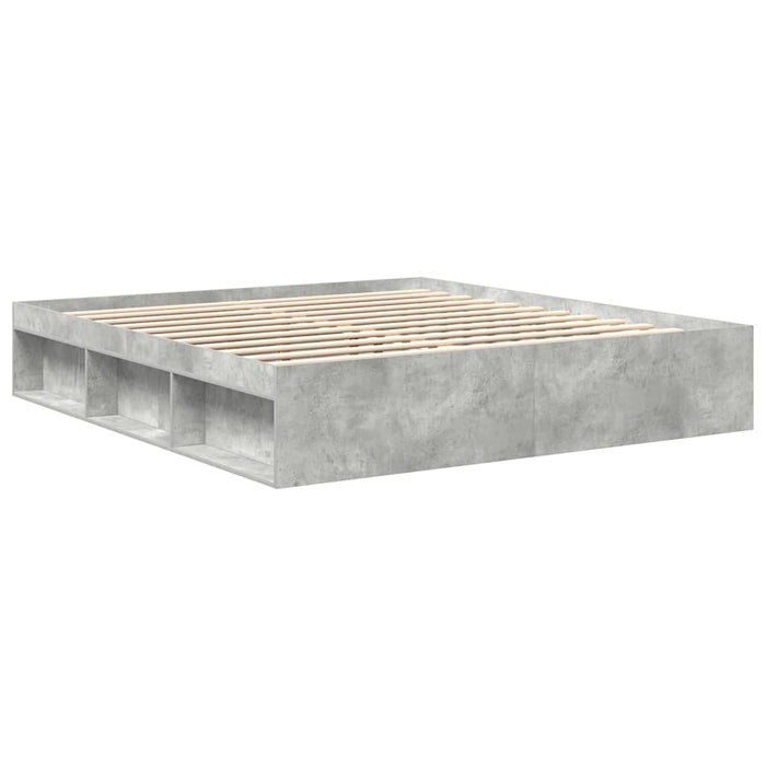 Cadru de pat super king, gri beton, 180x200 cm - WALTI WALTI