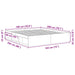 Cadru de pat super king, gri beton, 180x200 cm - WALTI WALTI