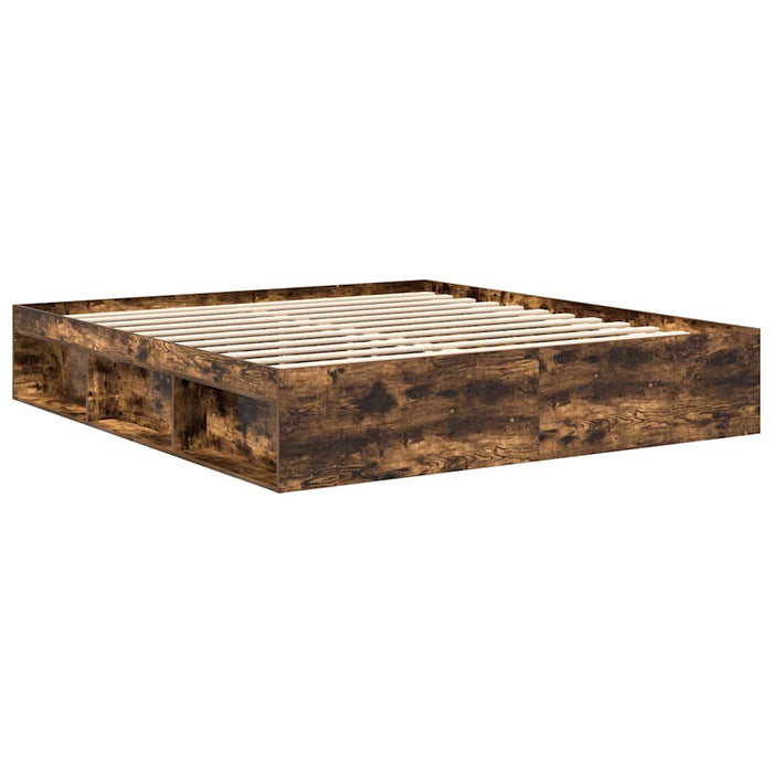 Cadru pat, stejar afumat, 180x200 cm, Super King Size - WALTI WALTI