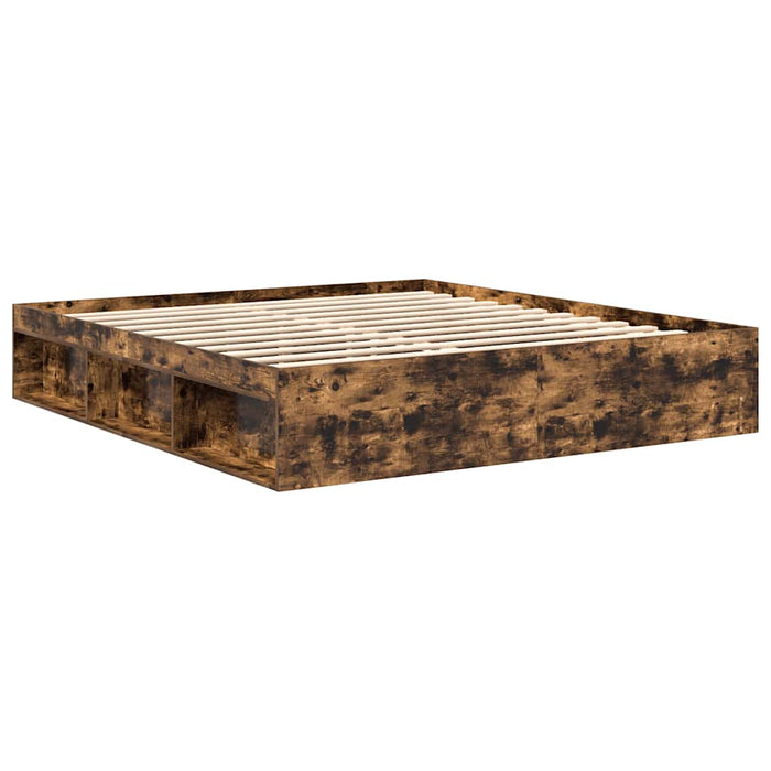Cadru pat, stejar afumat, 180x200 cm, Super King Size - WALTI WALTI