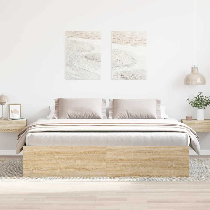Cadru de pat, stejar sonoma, 200x200 cm - WALTI WALTI
