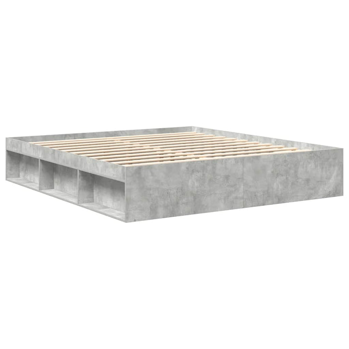 Cadru de pat, gri beton, 200x200 cm - WALTI WALTI