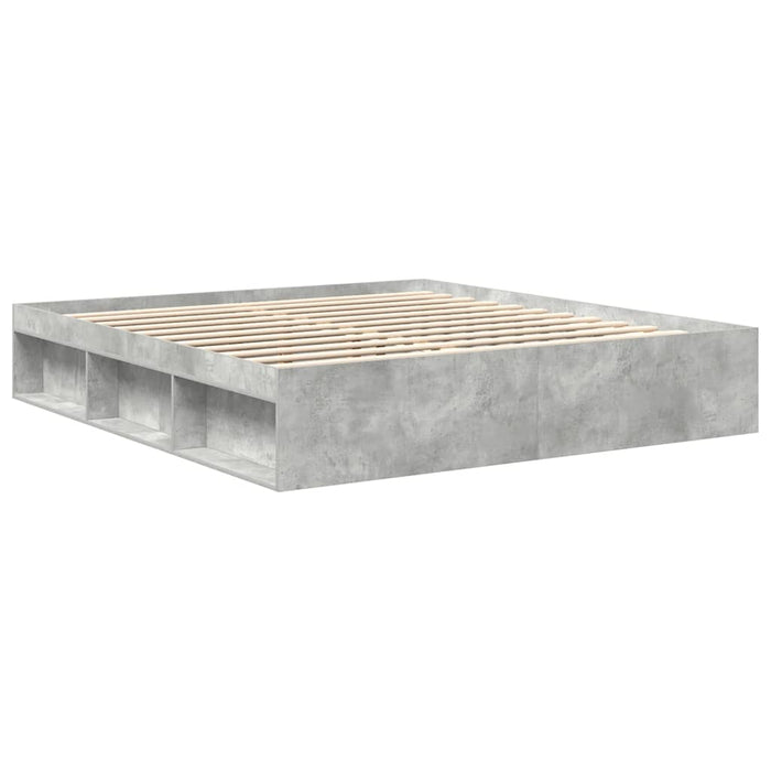Cadru de pat, gri beton, 200x200 cm - WALTI WALTI