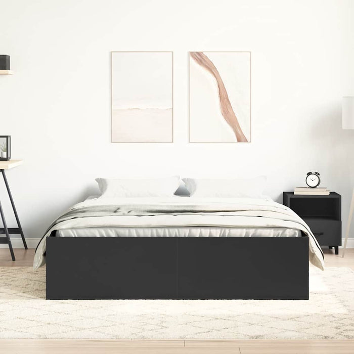 Cadru de pat mic dublu, negru, 120x190 cm - WALTI WALTI