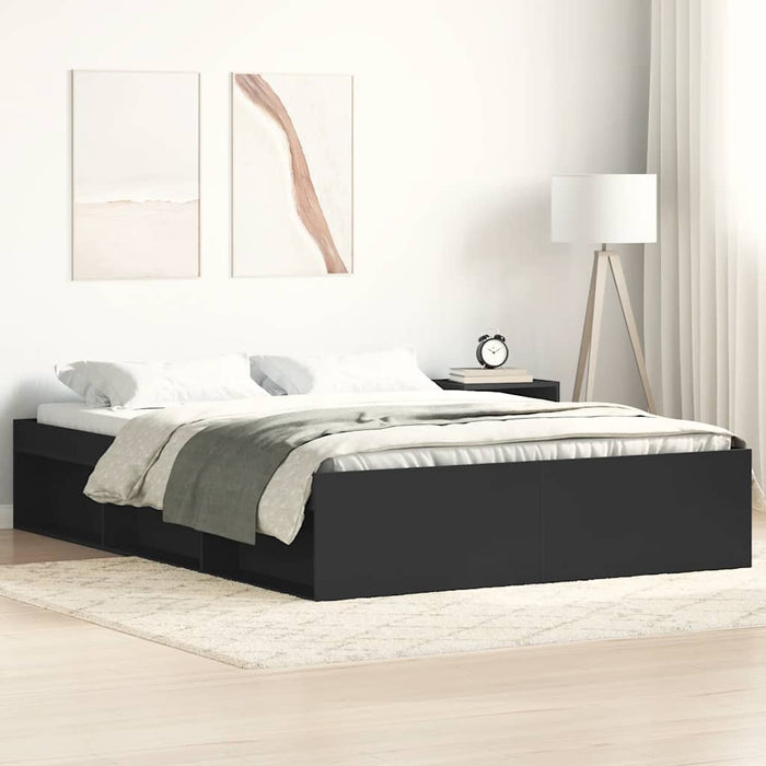 Cadru de pat mic dublu, negru, 120x190 cm - WALTI WALTI