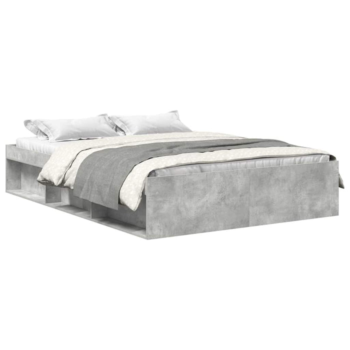 Cadru de pat mic dublu, gri beton, 120x190 cm - WALTI WALTI