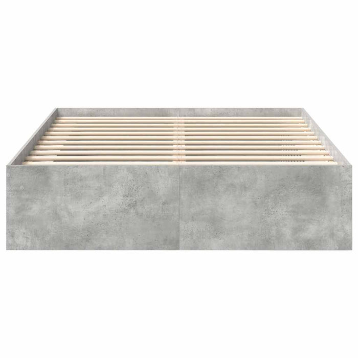 Cadru de pat mic dublu, gri beton, 120x190 cm - WALTI WALTI