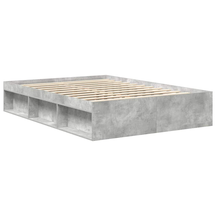 Cadru de pat mic dublu, gri beton, 120x190 cm - WALTI WALTI