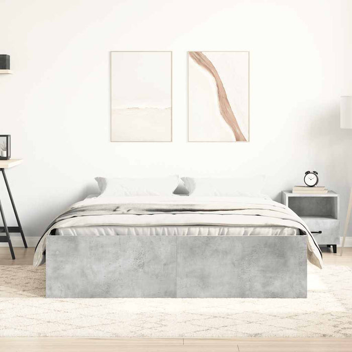 Cadru de pat, gri beton, 140x190 cm - WALTI WALTI