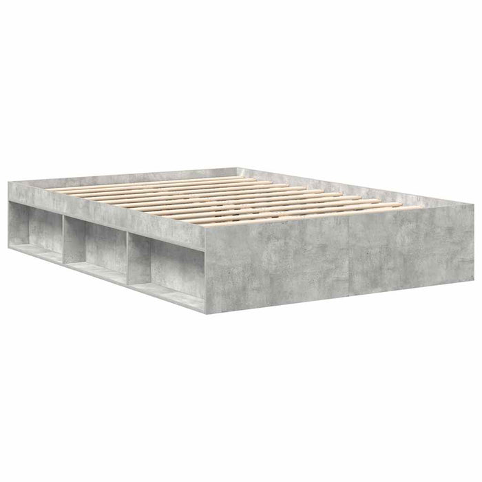 Cadru de pat, gri beton, 140x190 cm - WALTI WALTI