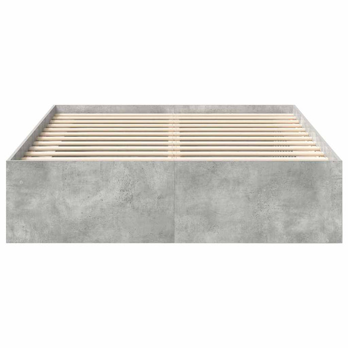 Cadru de pat, gri beton, 140x190 cm - WALTI WALTI