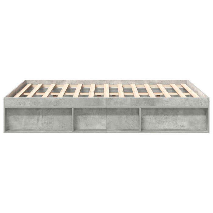 Cadru de pat, gri beton, 140x190 cm - WALTI WALTI