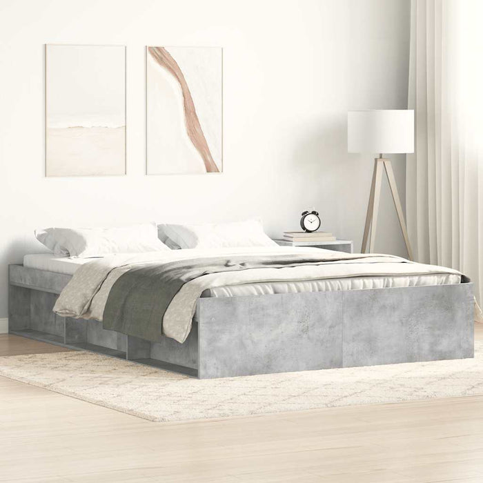 Cadru de pat, gri beton, 140x190 cm - WALTI WALTI