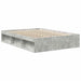 Cadru de pat dublu, gri beton, 135x190 cm - WALTI WALTI