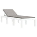 Set mobilier de grădină, 3 piese, cu perne, alb, PP - WALTI WALTI