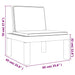 Set mobilier de grădină, 3 piese, cu perne, alb, PP - WALTI WALTI