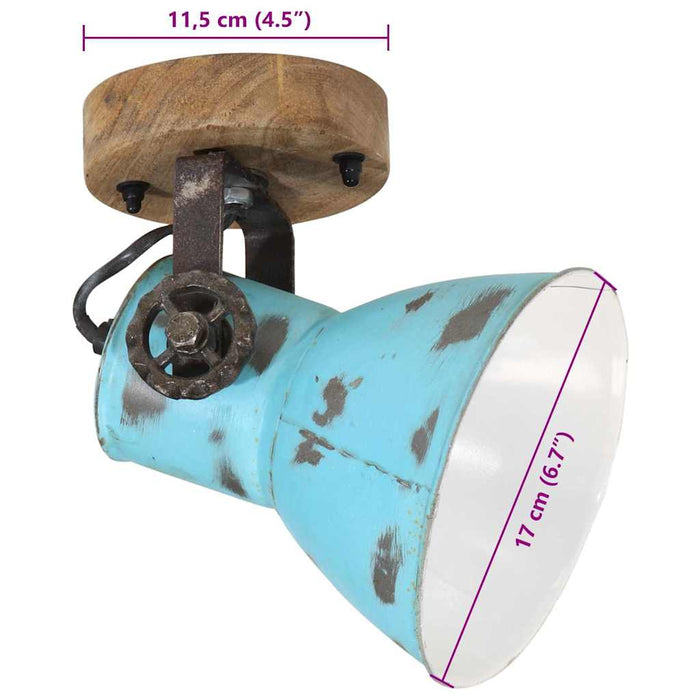 Lampă de perete 25 W, albastru uzat, 11,5x11,5x25 cm, E27 - WALTI WALTI