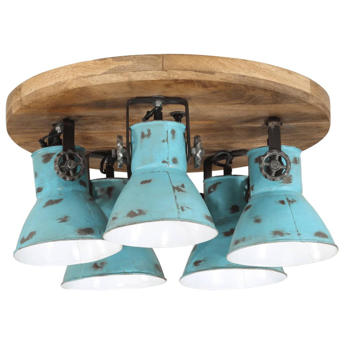 Lampă de tavan 25 W, albastru uzat, 50x50x25 cm, E27 - WALTI WALTI