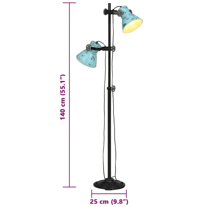 Lampă de podea, 25 W, albastru uzat, 25x25x90/140 cm, E27 - WALTI WALTI