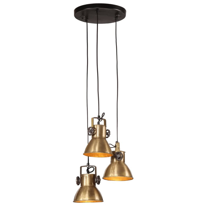 Lampă suspendată 25 W, alamă antichizată, 30x30x100 cm, E27 - WALTI WALTI