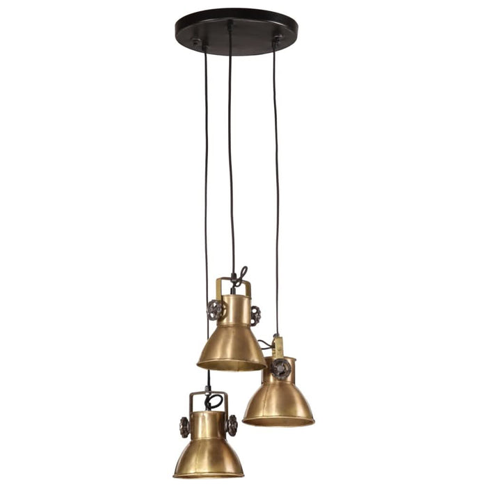 Lampă suspendată 25 W, alamă antichizată, 30x30x100 cm, E27 - WALTI WALTI