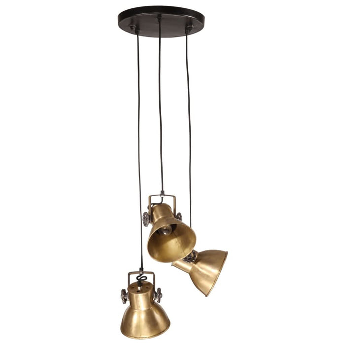 Lampă suspendată 25 W, alamă antichizată, 30x30x100 cm, E27 - WALTI WALTI