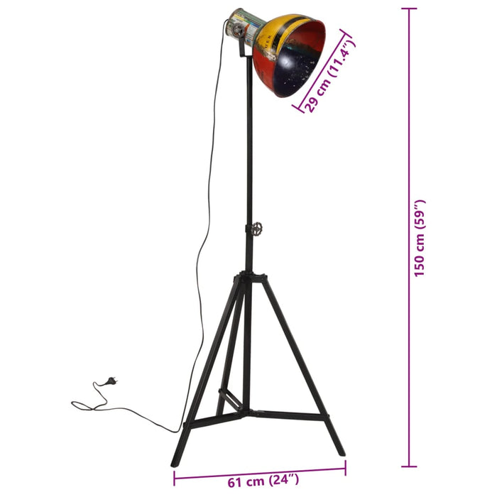 Lampă de podea 25 W, multicolor, 61x61x90/150 cm, E27 WALTI