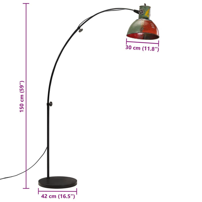 Lampă de podea 25 W, multicolor, 150 cm, E27 WALTI