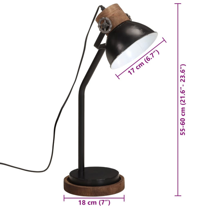 Lampă de birou 25 W, negru, 18x18x60 cm, E27 - WALTI WALTI