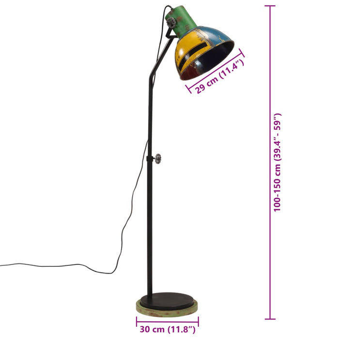 Lampă de podea 25 W, multicolor, 30x30x100-150 cm, E27 WALTI