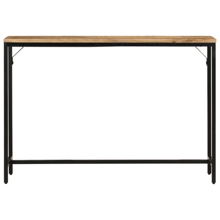 Masă consolă, 110x30x75 cm, lemn masiv de mango nefinisat/fier - WALTI WALTI