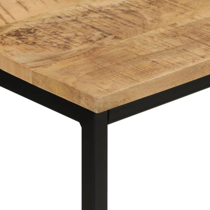 Masă consolă, 110x30x75 cm, lemn masiv de mango nefinisat/fier - WALTI WALTI