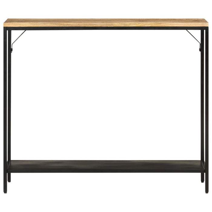 Masă consolă, 90x30x75 cm, lemn de mango nefinisat și fier WALTI